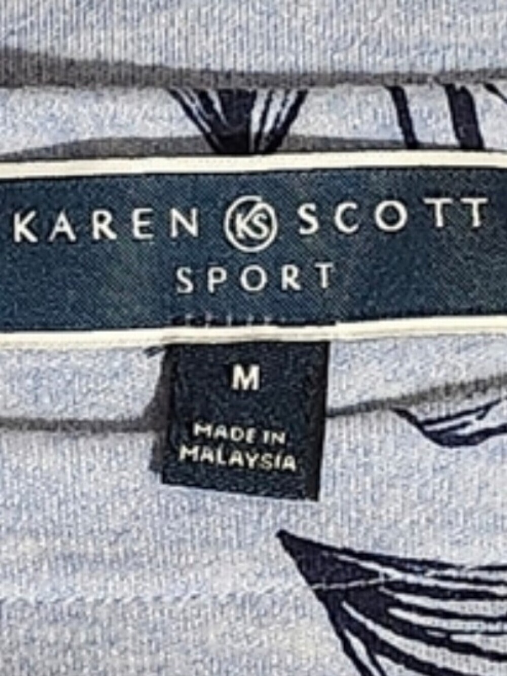 Karen Scott Sport Women’s Blue Floral T-Shirt Dress. Size M. - Picture 5 of 6